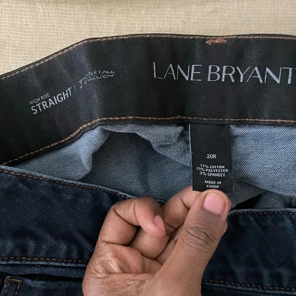 Lane bryant high rise straight blue jeans 20R - Picture 3 of 4